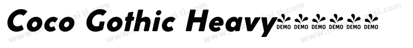 Coco Gothic Heavy字体转换